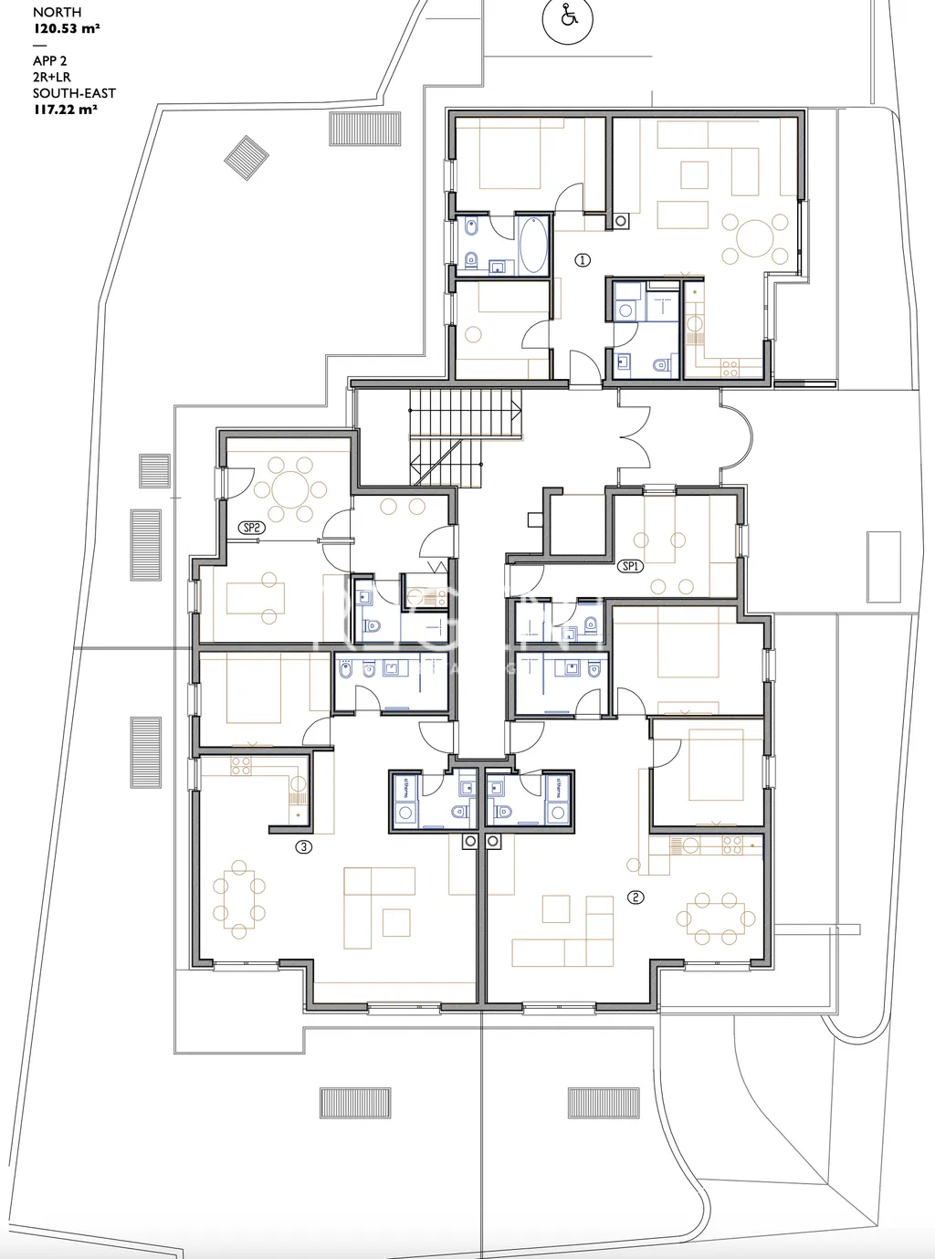 Kvarner, Opatija - Moderní třípokojový byt, novostavba 125 m2