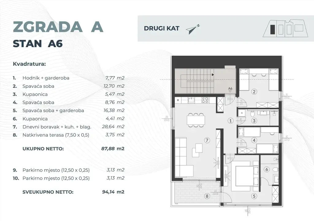Истрия, Фажана - Двухкомнатная квартира в современном новострое