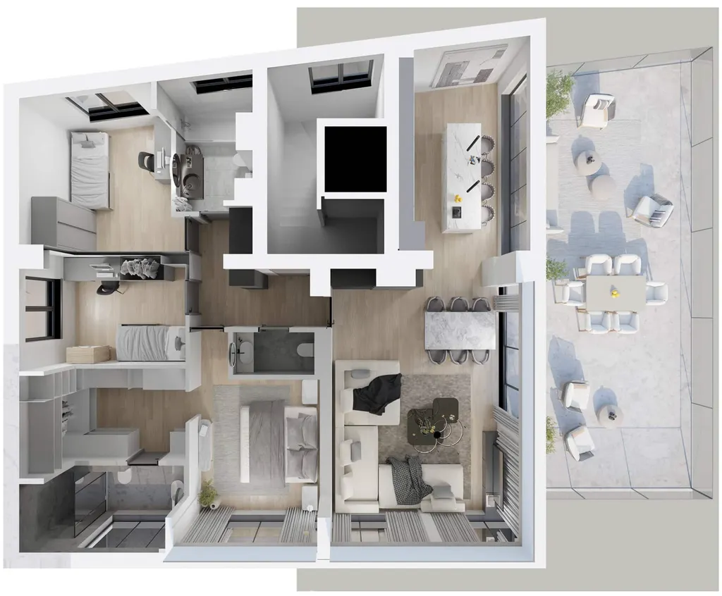 Zagabria, Maksimir - Attico di lusso 113 m2