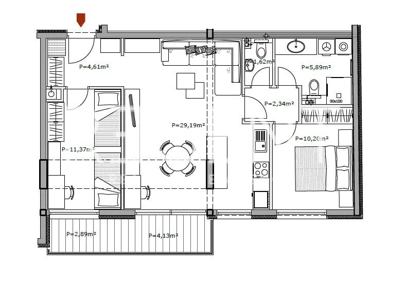 Zagabria, Selska - Appartamento trilocale in costruzione di 69 m2