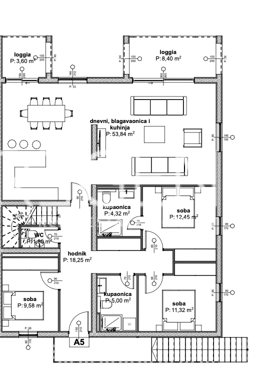 Trogir, Čiovo - Apartmán v luxusnom apartmánovom komplexe blízko mora 75 m2