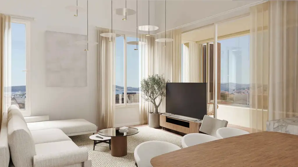 Trogir, Dragulin — novogradnja sa 6 stanova, vrtovima i garažom