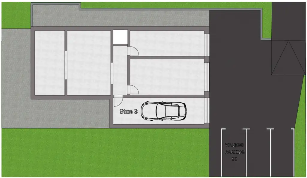 Zagreb, Gračani – penthouse s krovnim vrtom i panoramskim pogledom