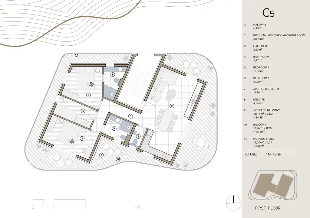 Rogoznica - Četverosoban stan s dva balkona
