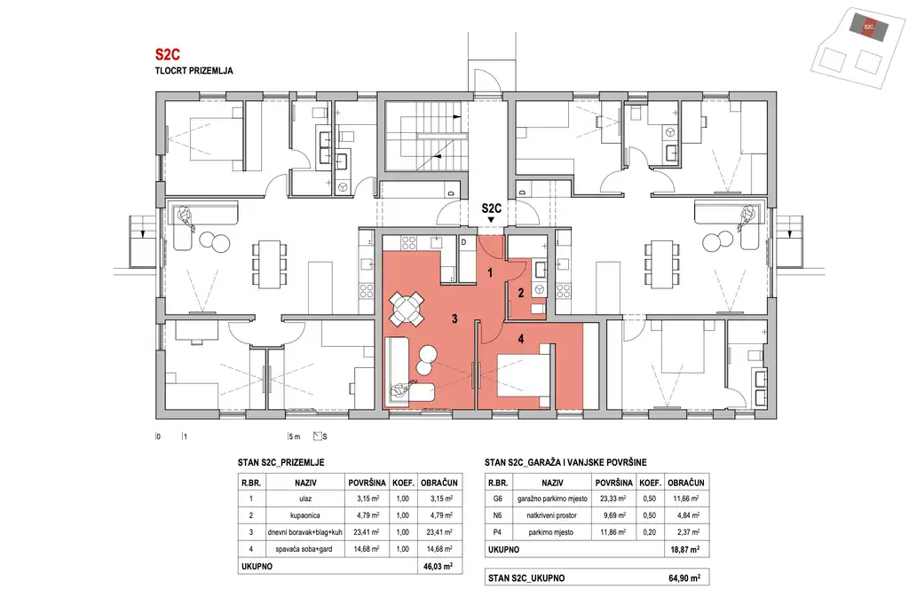 Zagreb, Šestine – Appartement de deux pièces dans une nouvelle construction