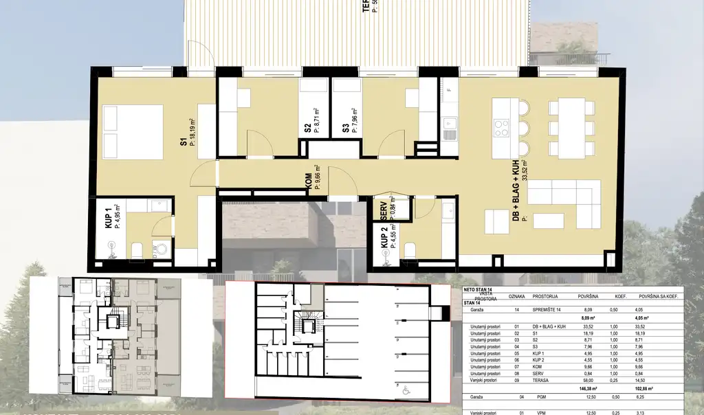 Zagreb, Trešnjevka – Moderan četverosoban penthouse