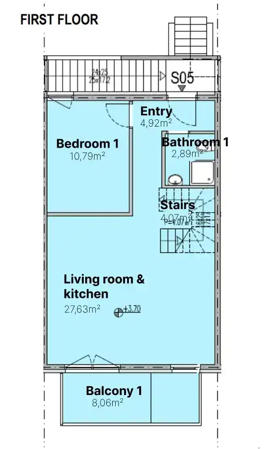 Privlaka - Dom szeregowy z basenem i tarasem na dachu.