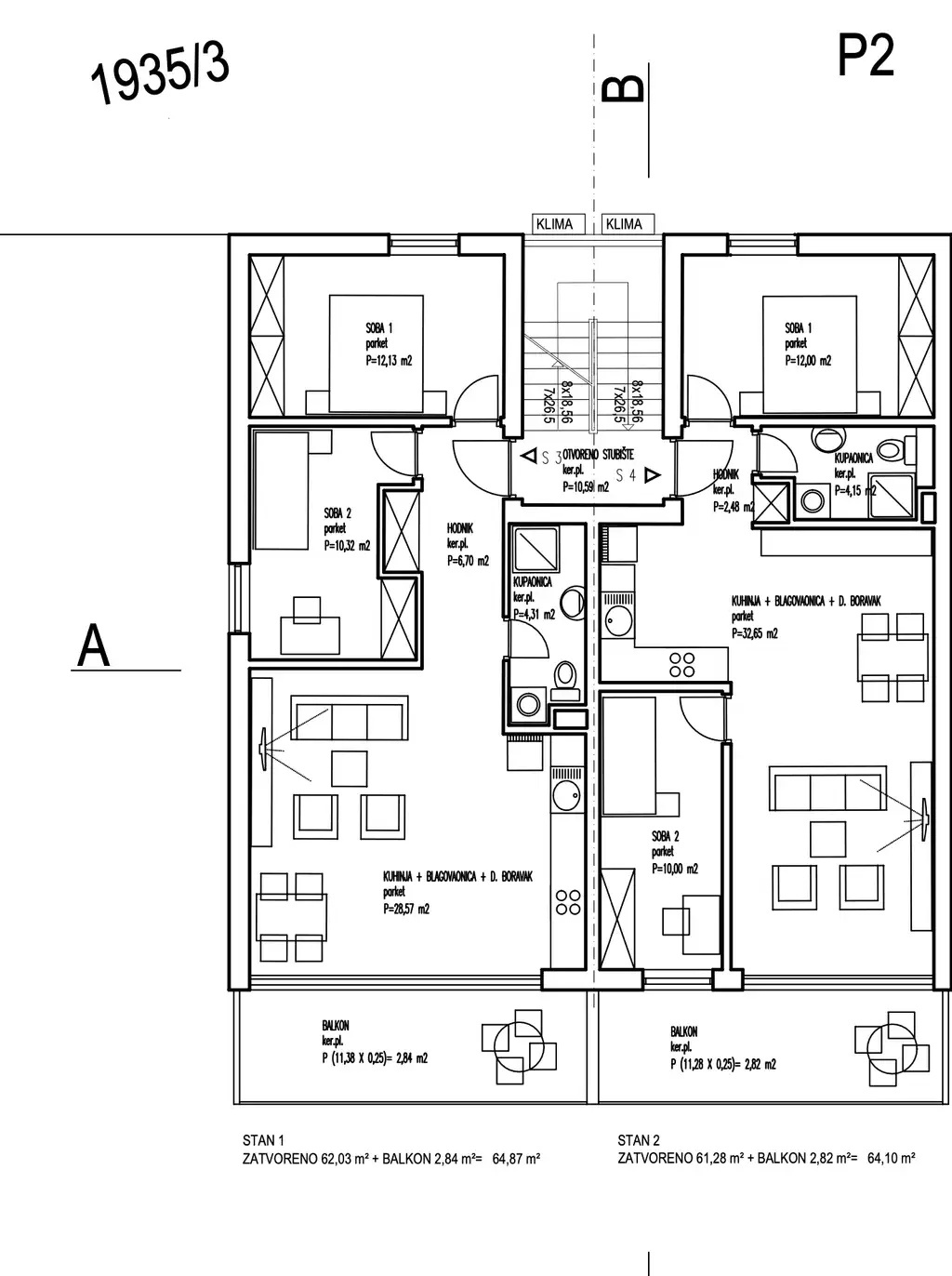 Split, Podstrana - Moderný dvojizbový byt 65 m2 novostavba *Exkluzívny predaj