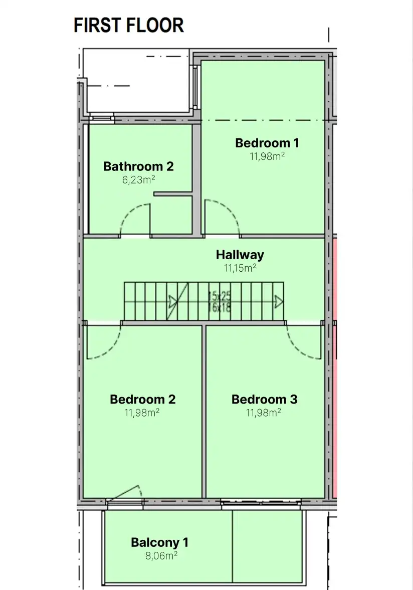 Privlaka - Dom szeregowy z basenem i tarasem na dachu.