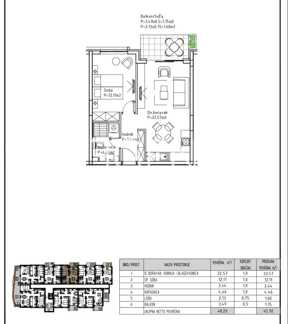 Makarska - Nowoczesne mieszkanie jednopokojowe 46 m2 NOWA INWESTYCJA