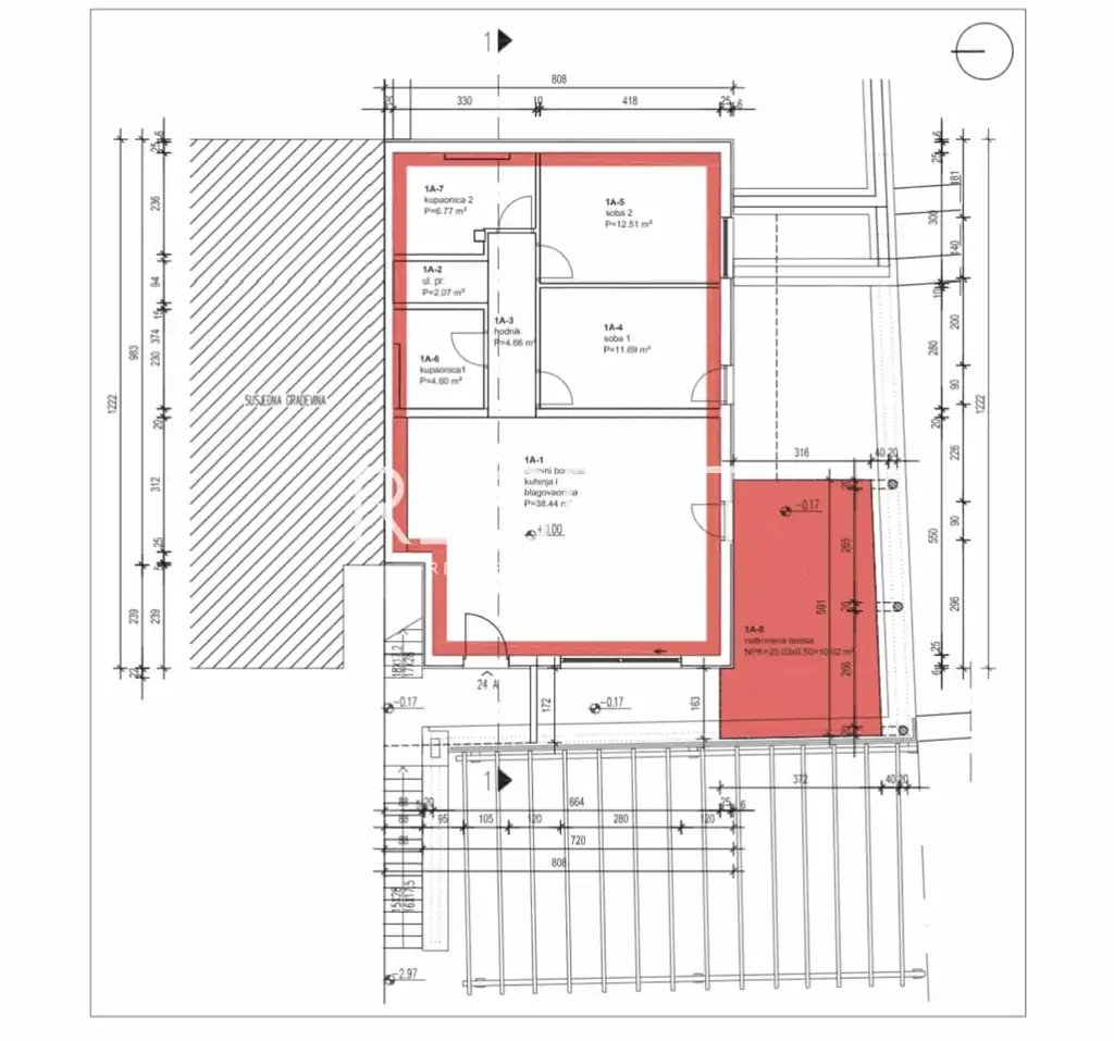 Brač, Sutivan - Two-room apartment in a residential complex 97.56 m2
