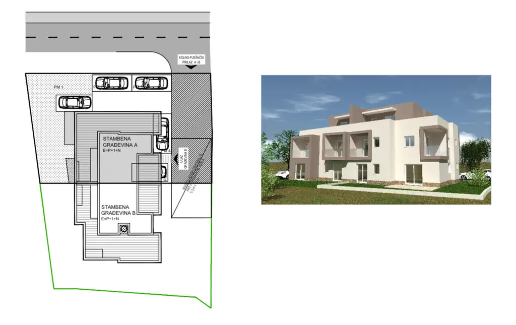 Trogir - Dreizimmerwohnung im Erdgeschoss mit Garten