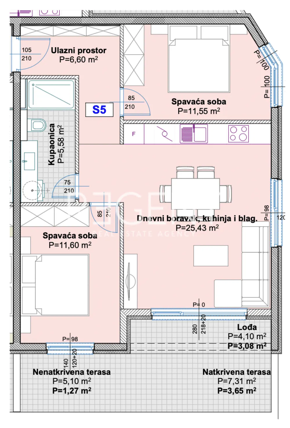 Makarska, Center - Two-room apartment 68 m2 - NEW BUILDING
