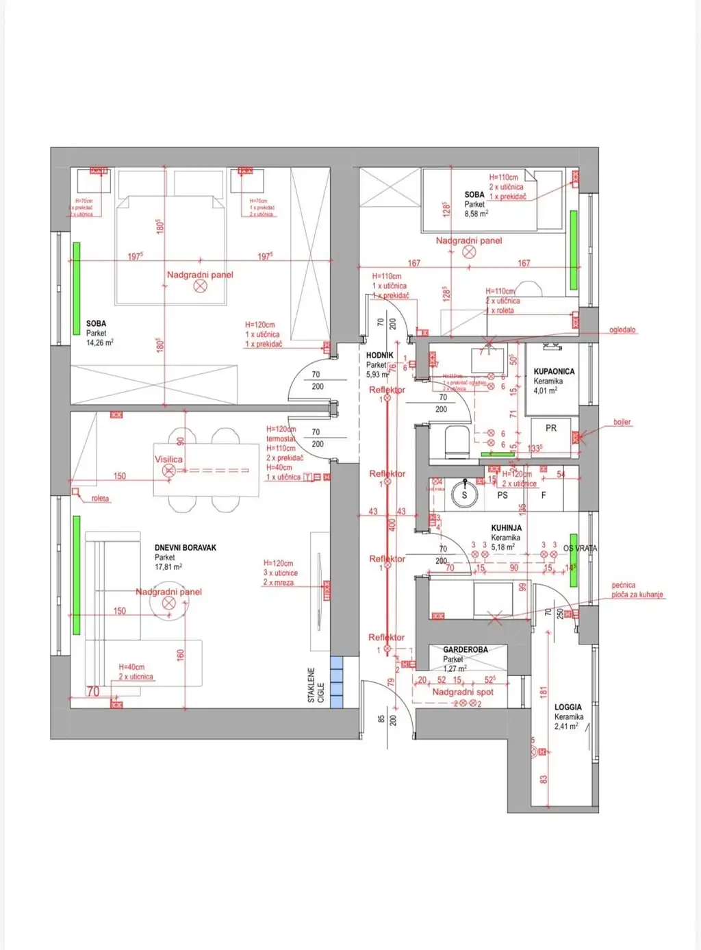 Zagreb, Spodnje Mesto - Stanovanje 60 m2, prenovljeno, dvigalo, loža