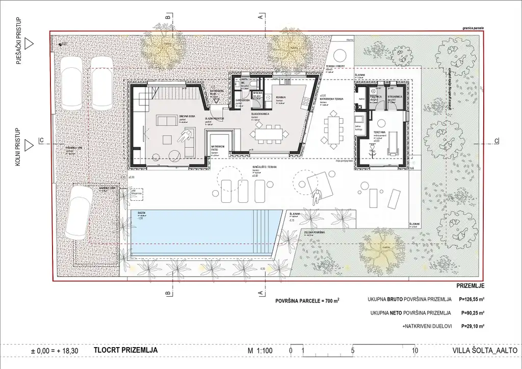 Šolta - Villa moderna con piscina