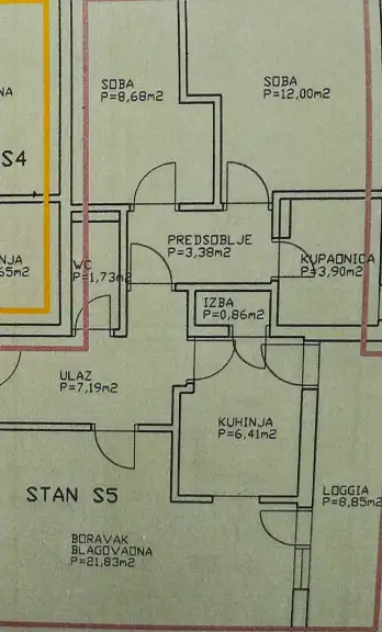 Zagreb, Remete – Trosoban stan 82 m² s loggiom