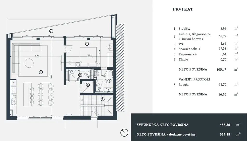 Istria, Petram Resort – vila 455 m², výhľad na more, záhrada, strešný bazén