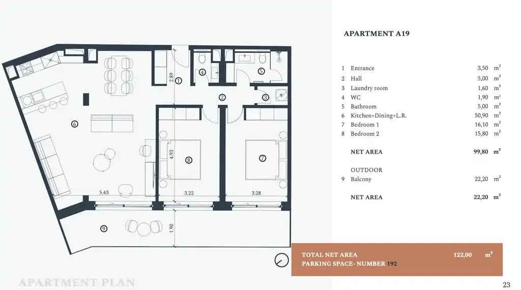 Istra, Savudrija, Crveni Vrh – Petram Resort Stan u luksuznom kompleksu 122 m2