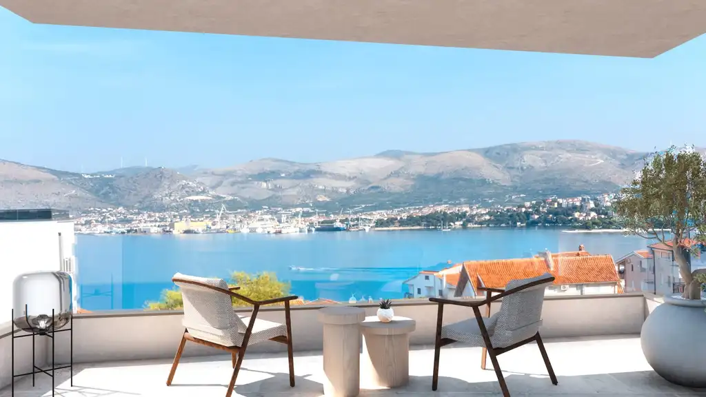 Trogir, Okrug Novi - Nuova costruzione moderna con vista mare