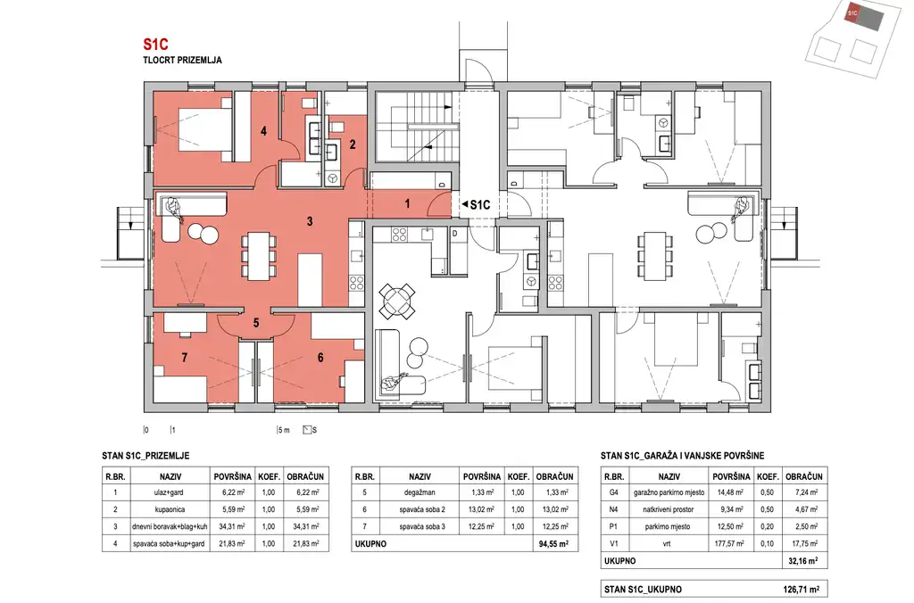 Zagreb, Šestine – Appartement de 4 pièces avec jardin