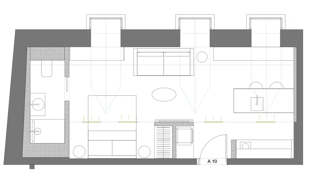 Garsonjera 32m² za najam — prvi najam, Centar
