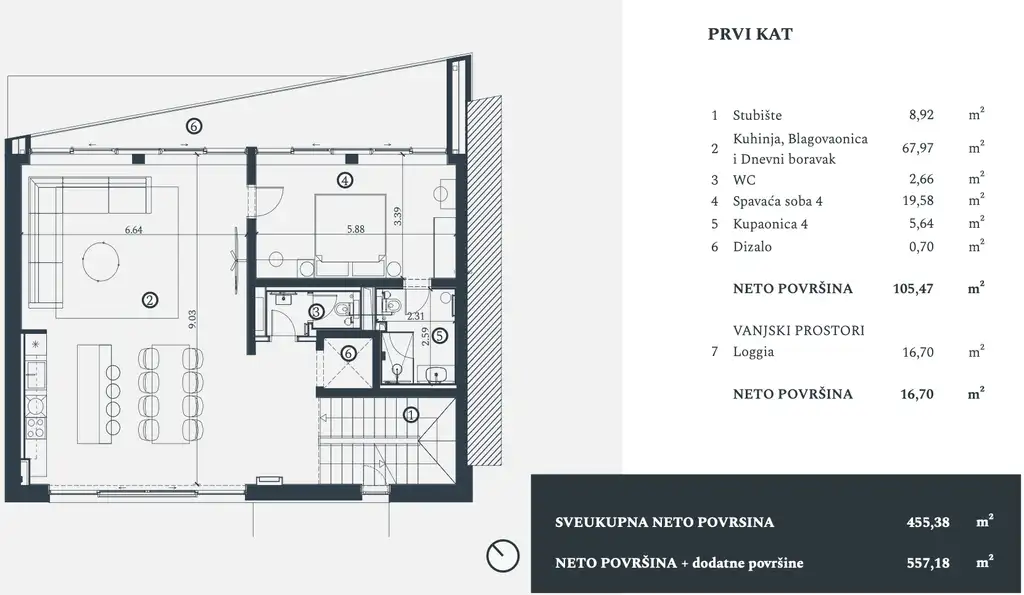 Istria, Petram Resort – vila 456 m², výhľad na more, záhrada, strešný bazén