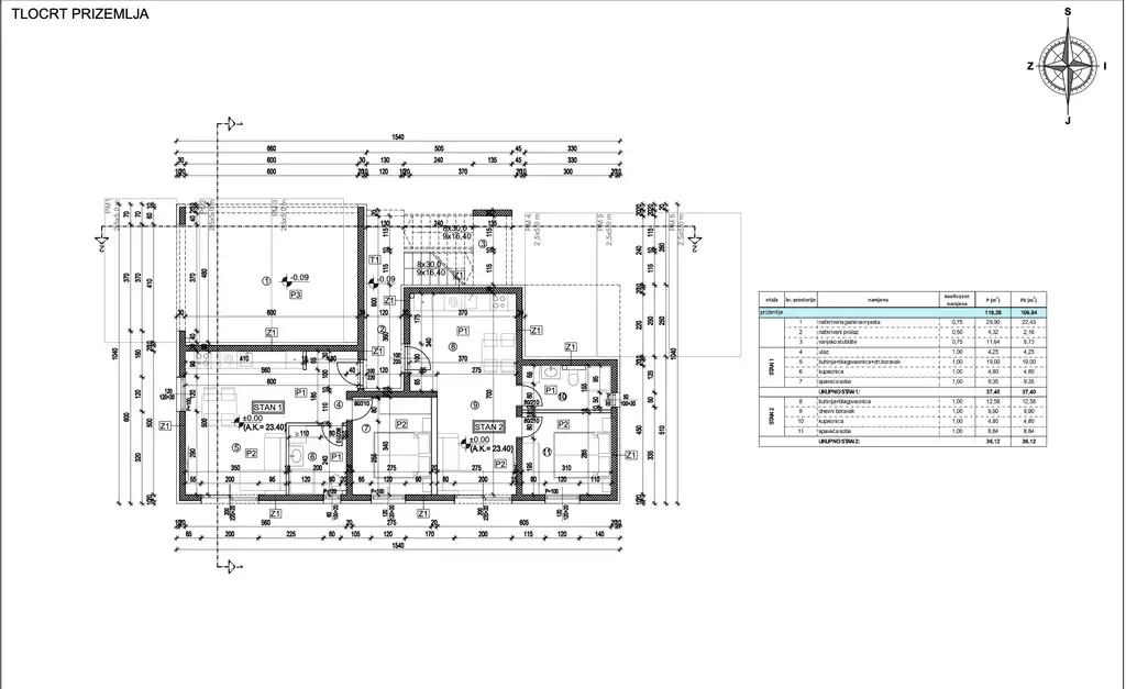 Trogir - Dvosobno stanovanje v sodobni novogradnji