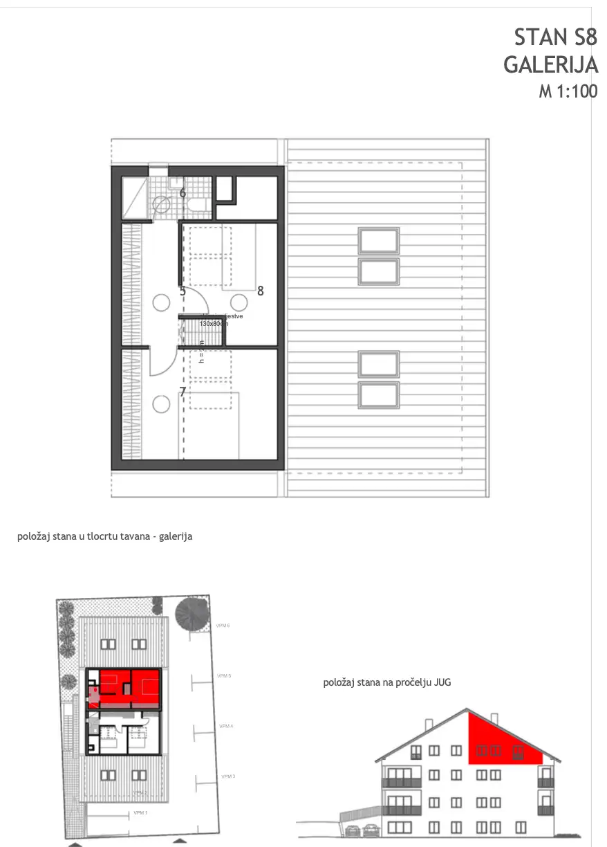 Zagreb, Sesvete - Štirisobno stanovanje z galerijo 86 m2