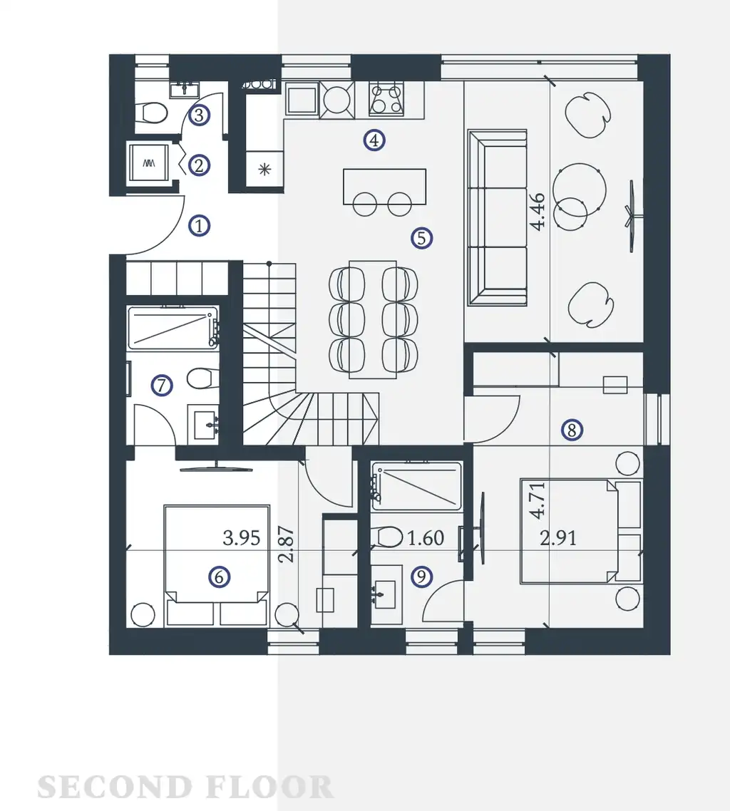 Istra, Petram Resort – dvoetažni penthouse 148 m², krovna terasa