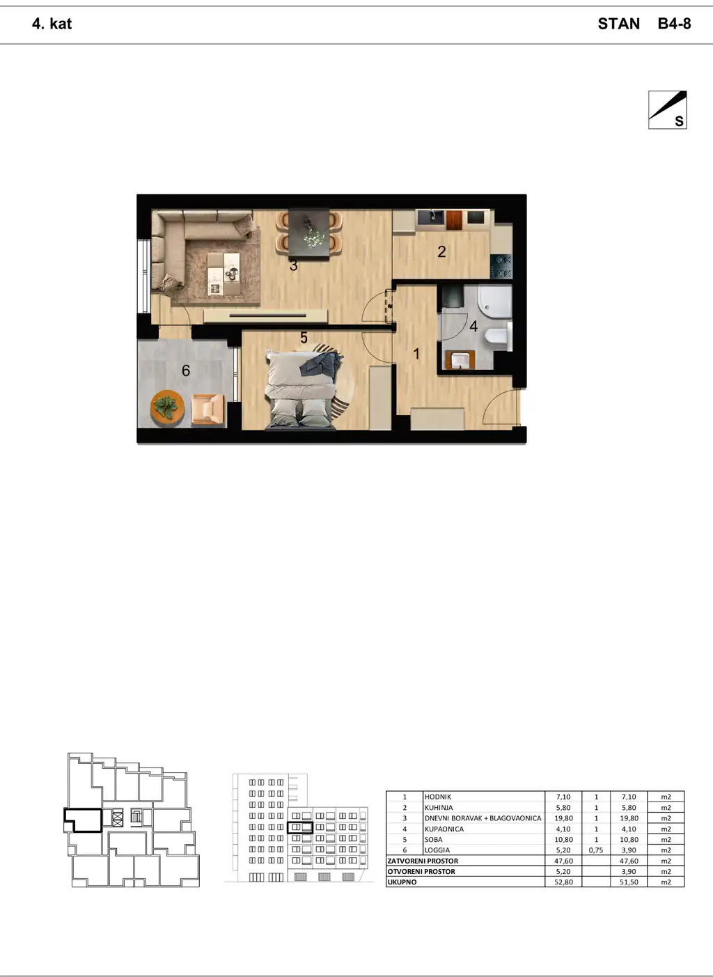 Zagreb, Borovje - moderan dvosoban stan