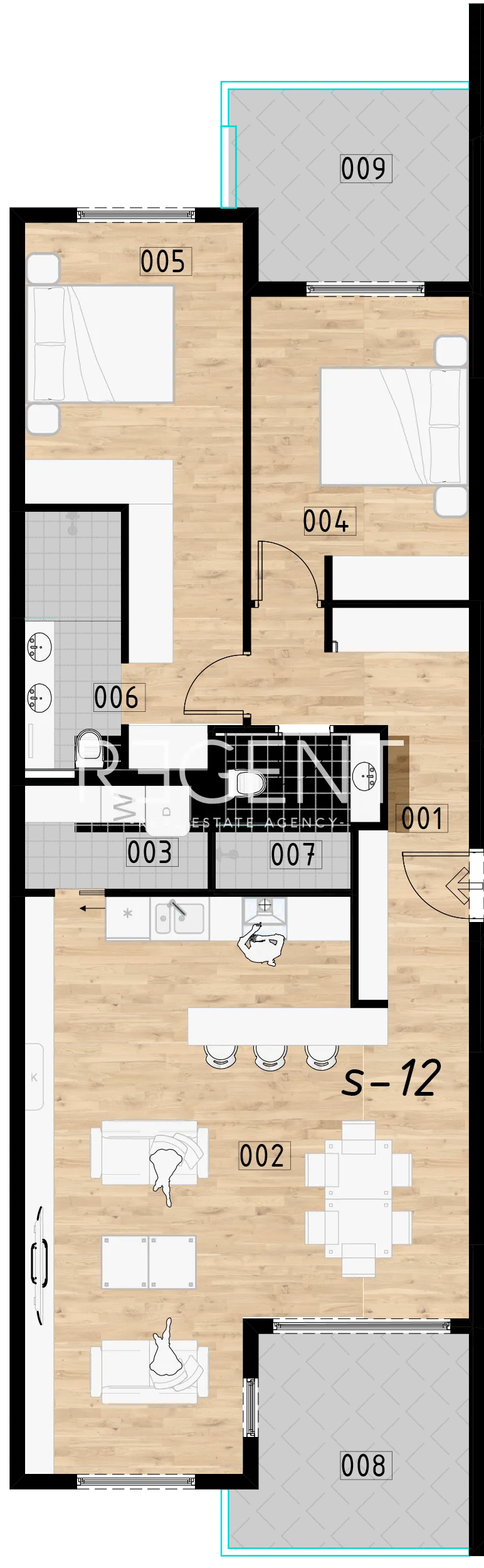 Zagreb, Donje Svetice - Trosoban stan u izgradnji 101 m2