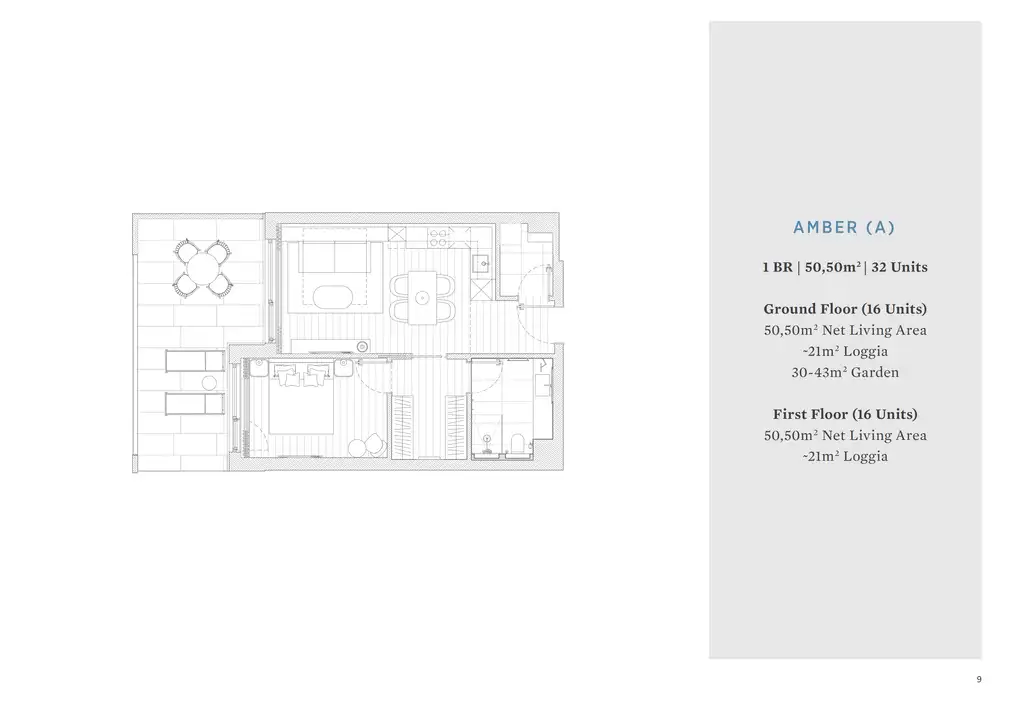 Zadar, Petrčane, Falkensteiner – two-bedroom apartment 69 m², loggia
