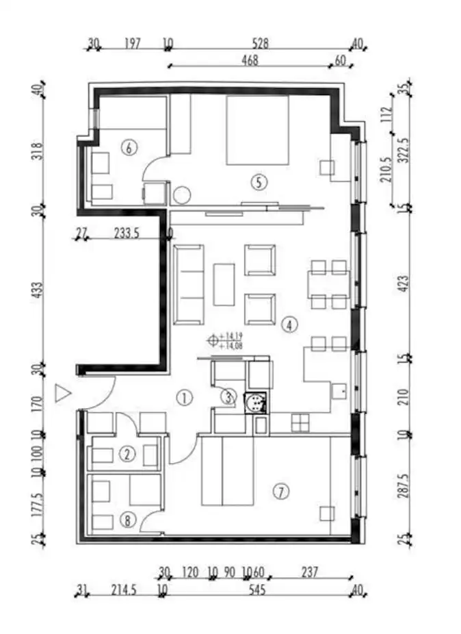 Zagreb, Medulićeva – Luxuriöse 3-Zimmer-Wohnung 81 m² zur Miete
