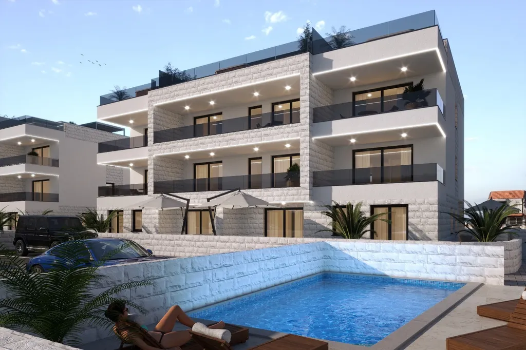 Zadar, Privlaka - Luxusní komplex tří obytných vil 70 m od moře