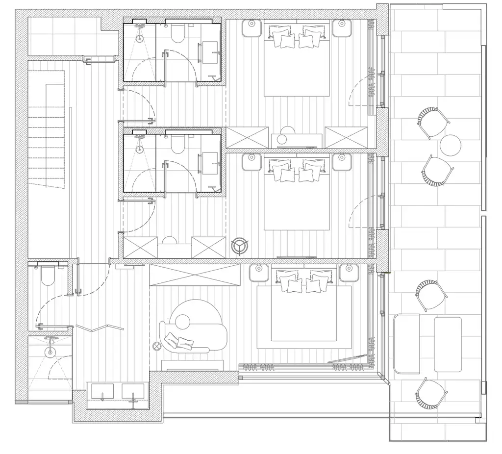 Zadar, Petrčane - Četverosoban apartman s terasom, vrtom i loggiom
