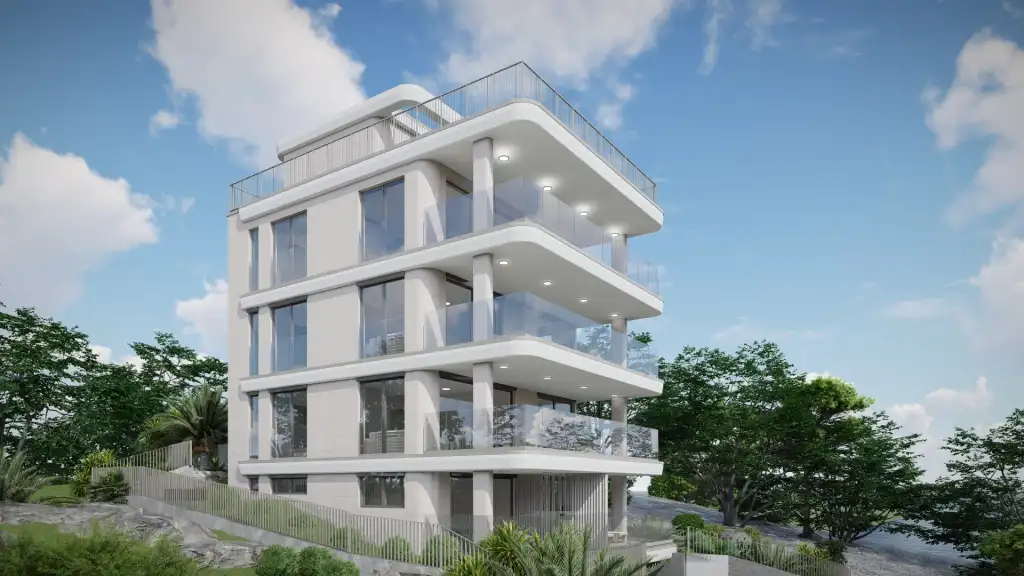 Trogir, Čiovo - Moderní novostavba v první řadě u moře