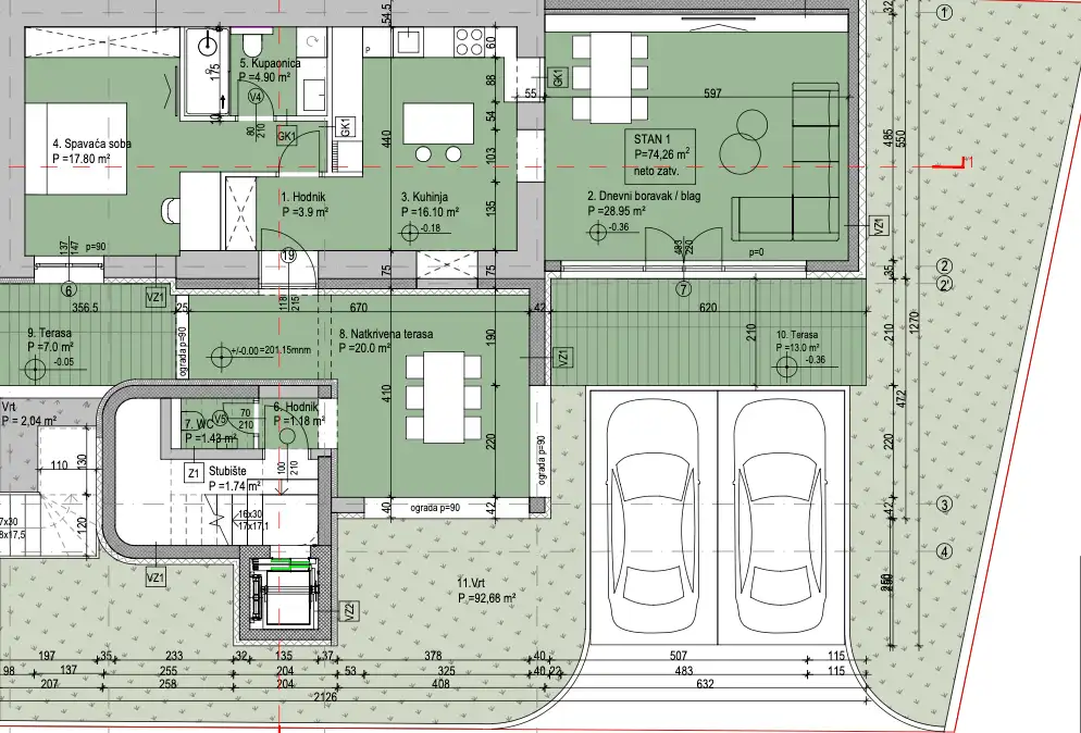 Zagreb, Pantovčak – Luksuzan trosoban stan 97 m²