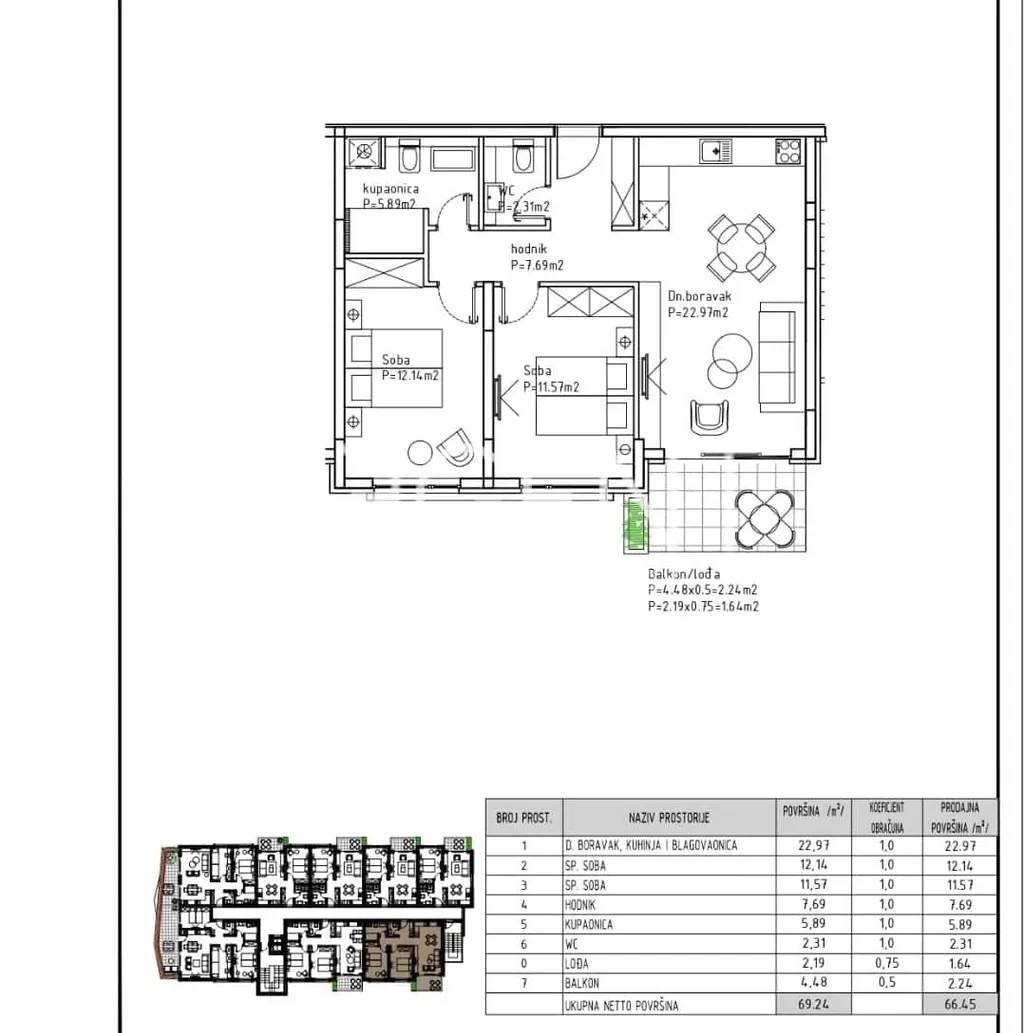 Makarska - Modern two-room apartment 67 m2 NEW BUILDING