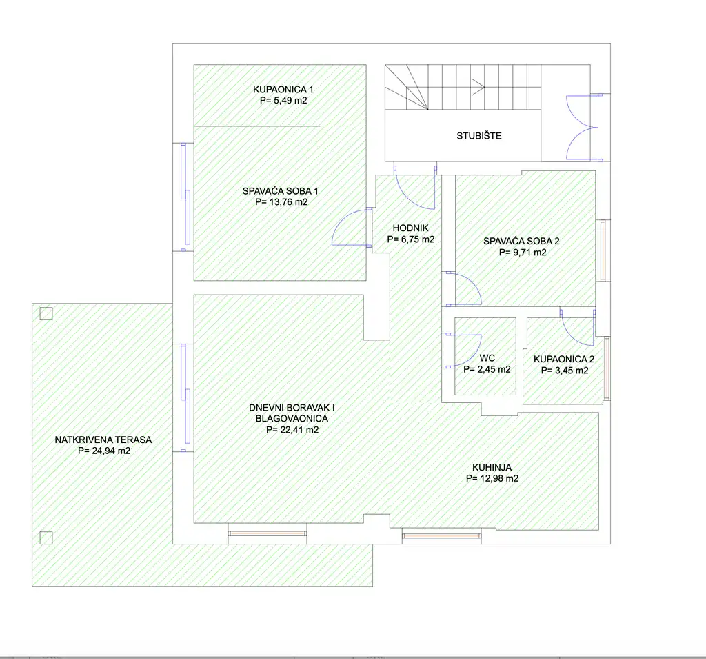 Zagreb, Srebrnjak - moderan trosoban stan s terasom