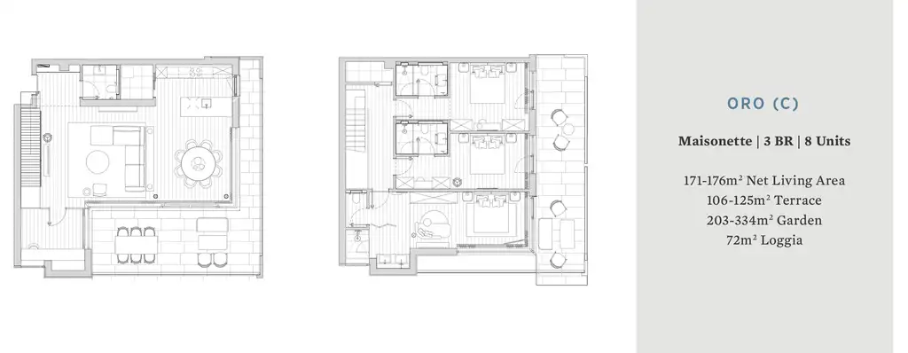 Zadar, Petrčane, Falkensteiner – appartement 273 m², terrasse, jardin, spa