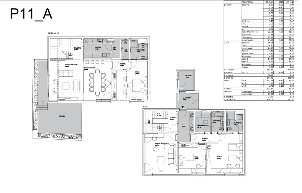 Záhreb, Sveti Duh - Luxusný dvojpodlažný byt 240 m2, novostavba