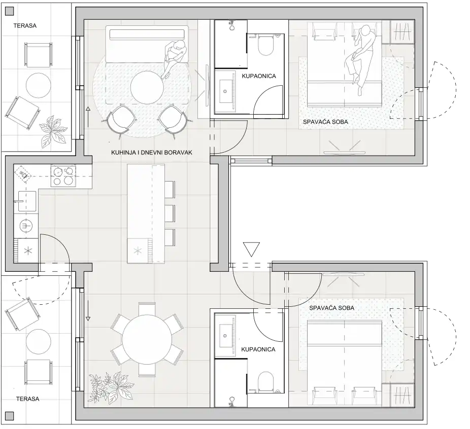 Zadar, Sv. Filip i Jakov - Molum Hotel & Residence trosoban apartman