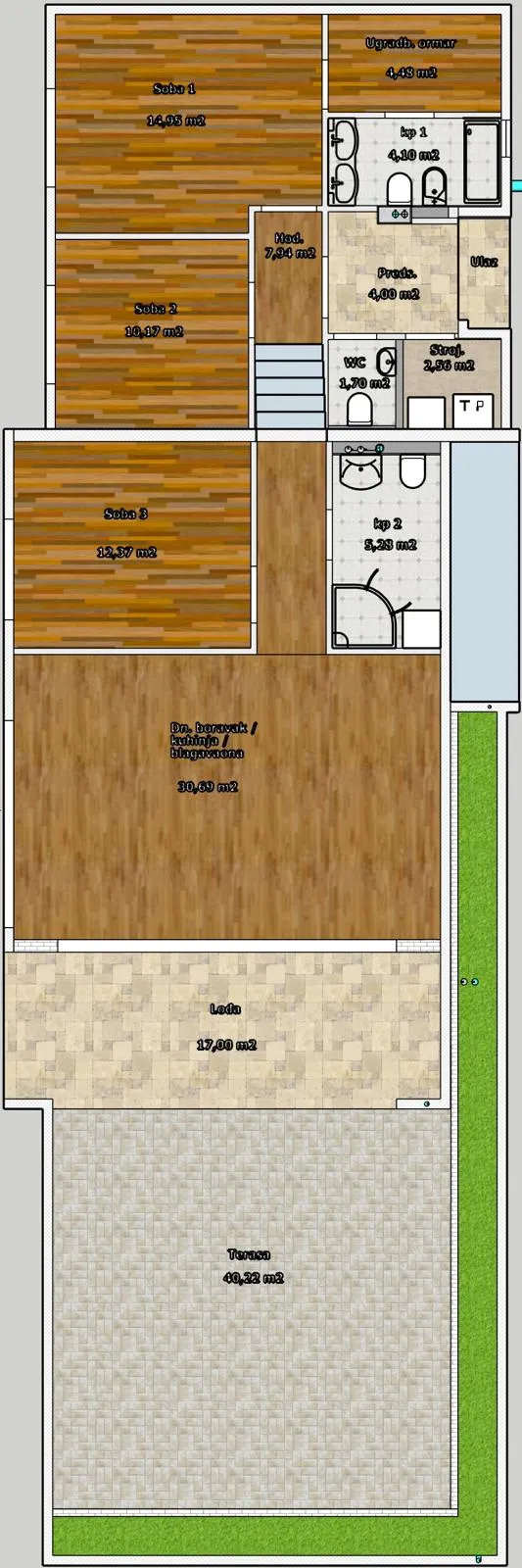 Zagreb, Podsljeme – ekskluzivni četverosobni penthouse od 132 m²