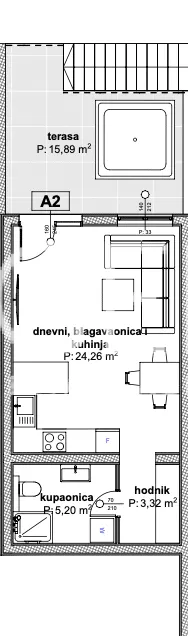 Trogir, Čiovo - Penthouse v luxusnom apartmánovom komplexe blízko mora 163 m2