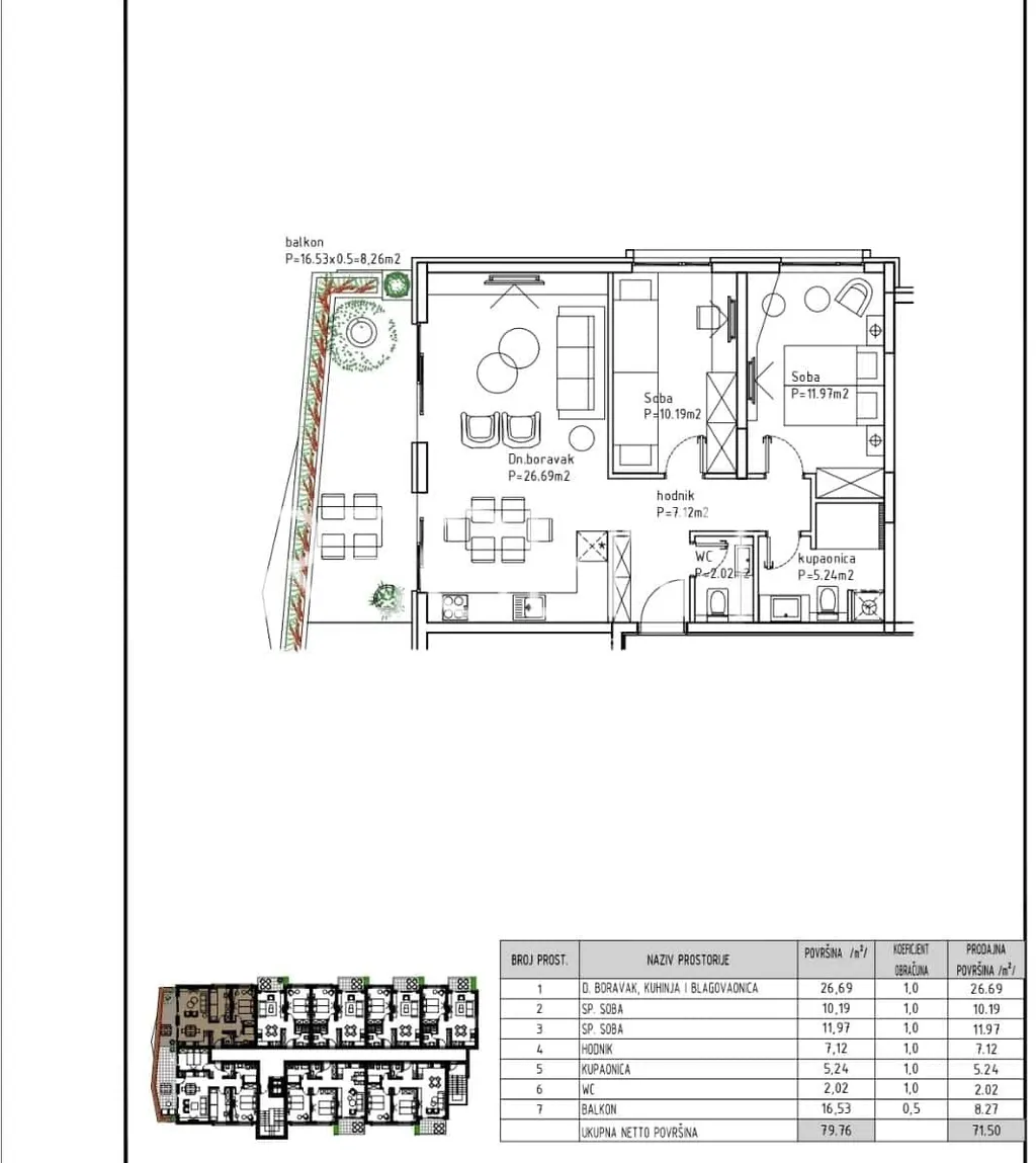 Makarska - Modern two-room apartment 72 m2 NEW BUILDING