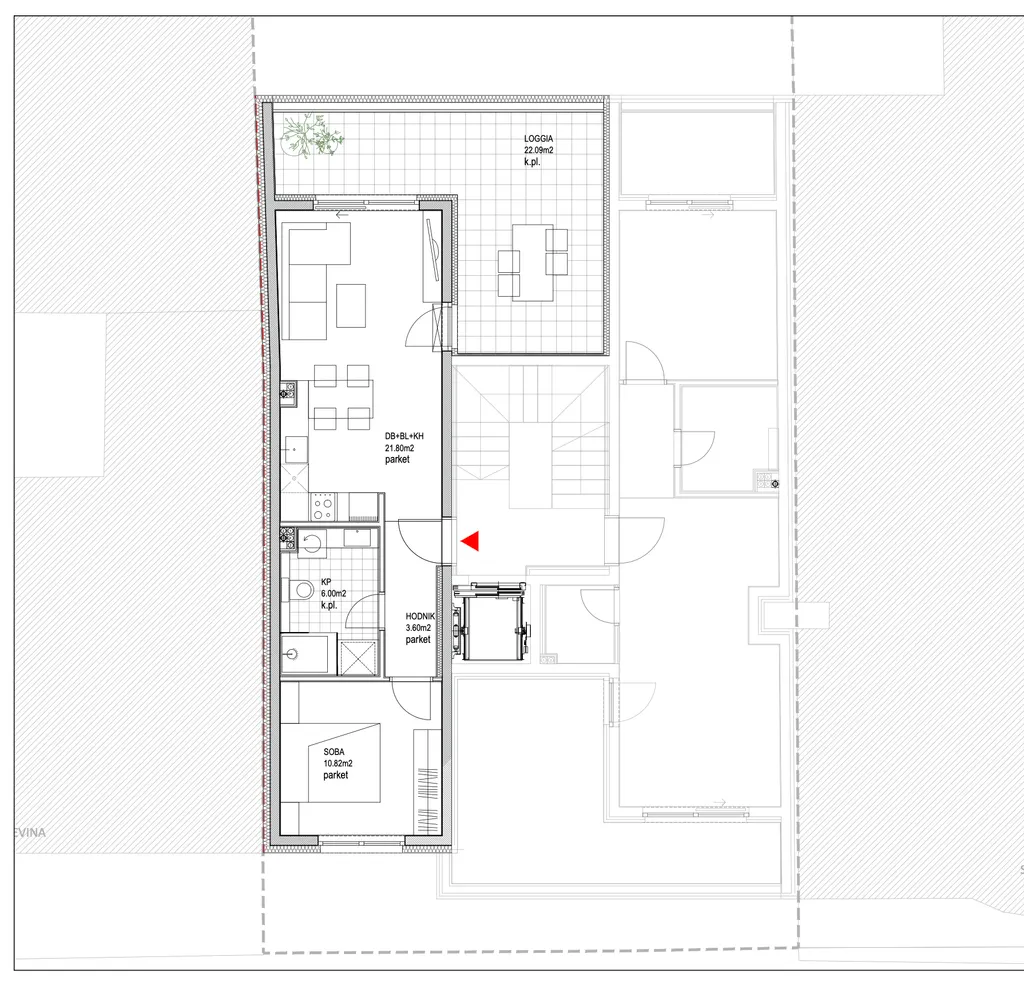 Záhreb, Trešnjevka - dvojizbový byt 58 m2 novostavba