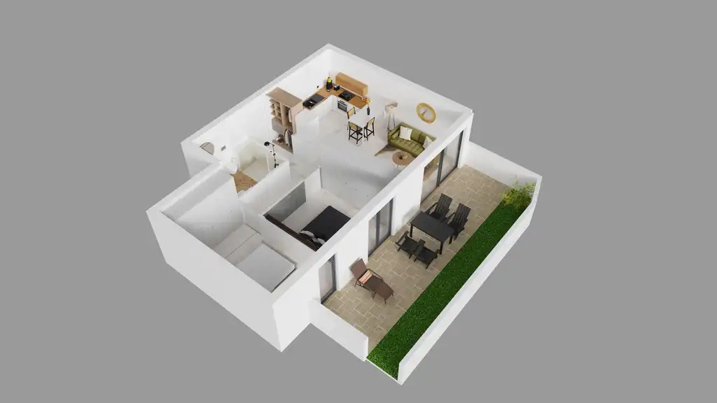 Makarska, Blato - dvosoban stan u novogradnji blizu mora