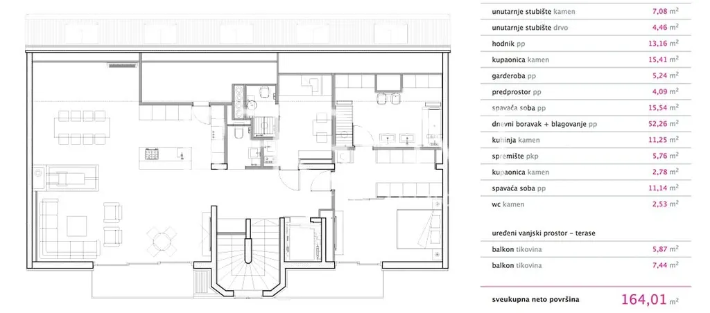 Zagreb, Centar Cvjetni - Exklusive Wohnung im Herzen der Stadt 197 m2