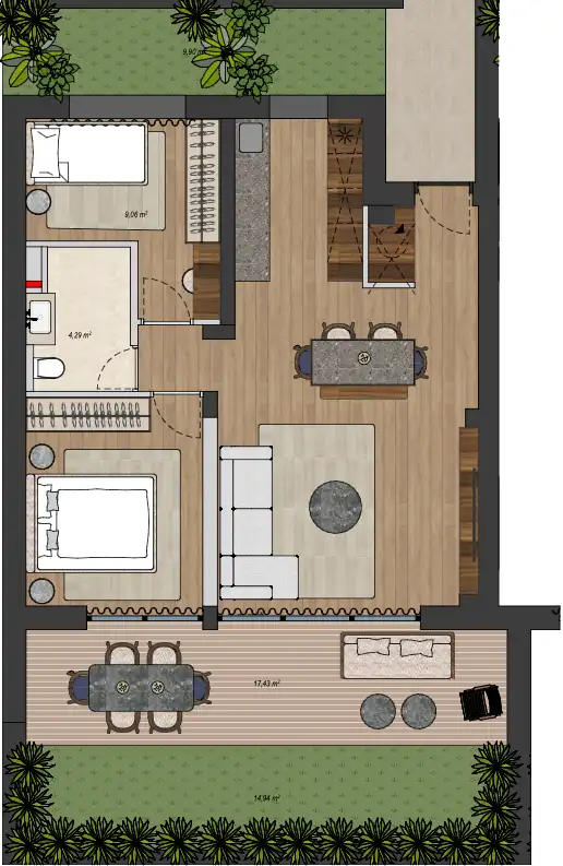 Zagreb, Remete – Luxus-Penthouse