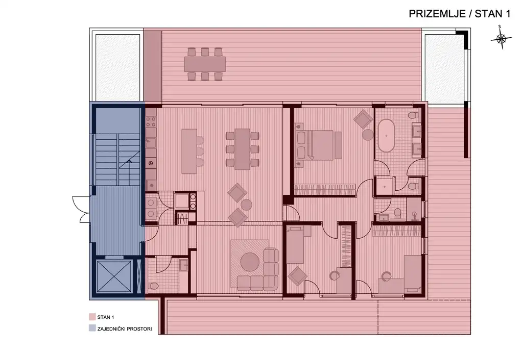 Zagreb, Gornji Bukovac – Fünfzimmerwohnung mit Terrasse